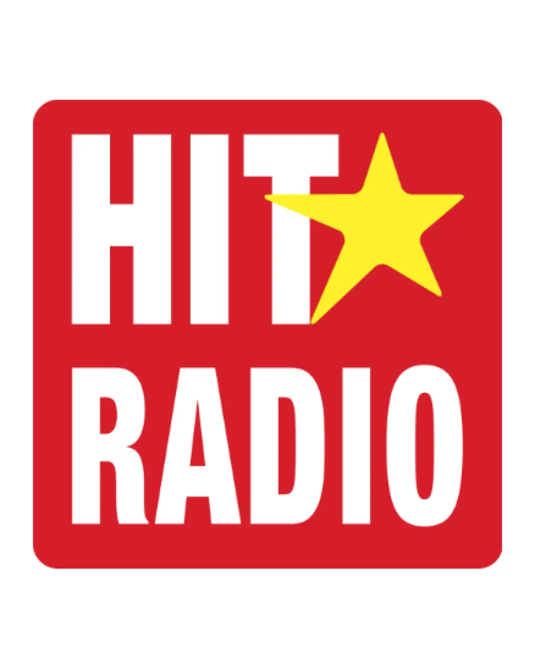 Hit Radio Yellow Star Overlaying The Word Hit Combination Mark Media Bold Geometric Flat Logo Review