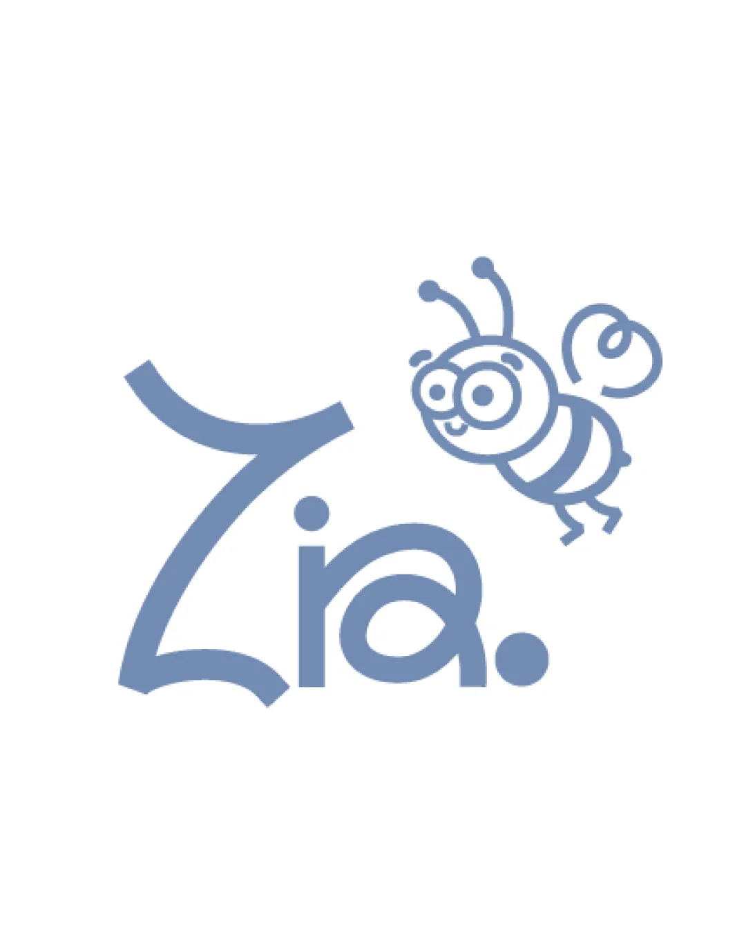 Zia Cartoon Bee Illustration Combination Mark Children Playful Cartoonish Rounded Logo Review