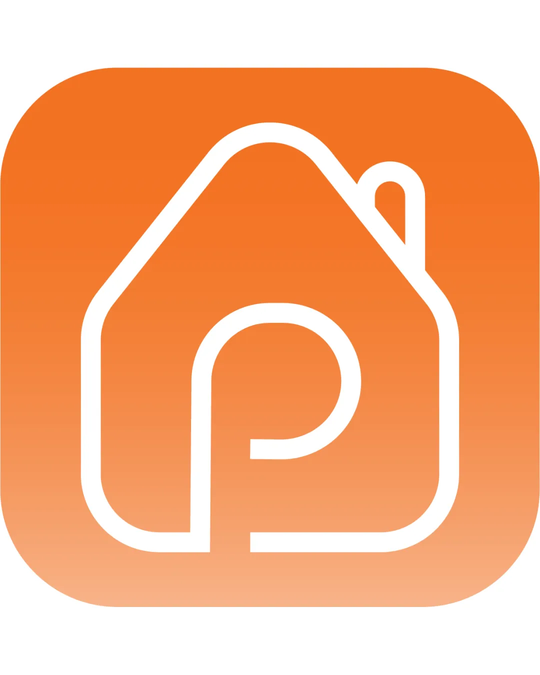 P Stylized House Outline With A P Letter Integrated Into The Shape Combination Mark Real Estate Flat Minimal Geometric Logo Review