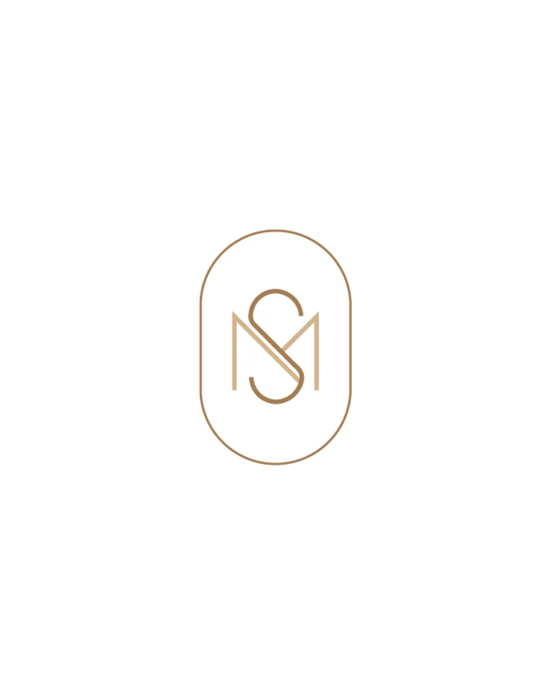 S M Monogram With S And M Inside An Oval Outline Monogram Fashion Minimalist Line Art Logo Review