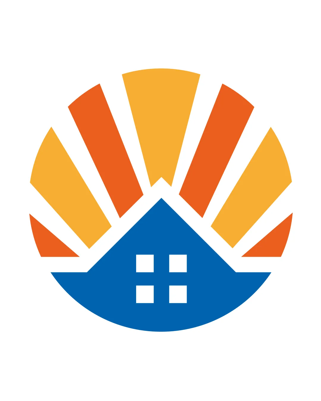 House Shape With Sun Rays Combination Mark Real Estate Minimal Geometric Flat Logo Review