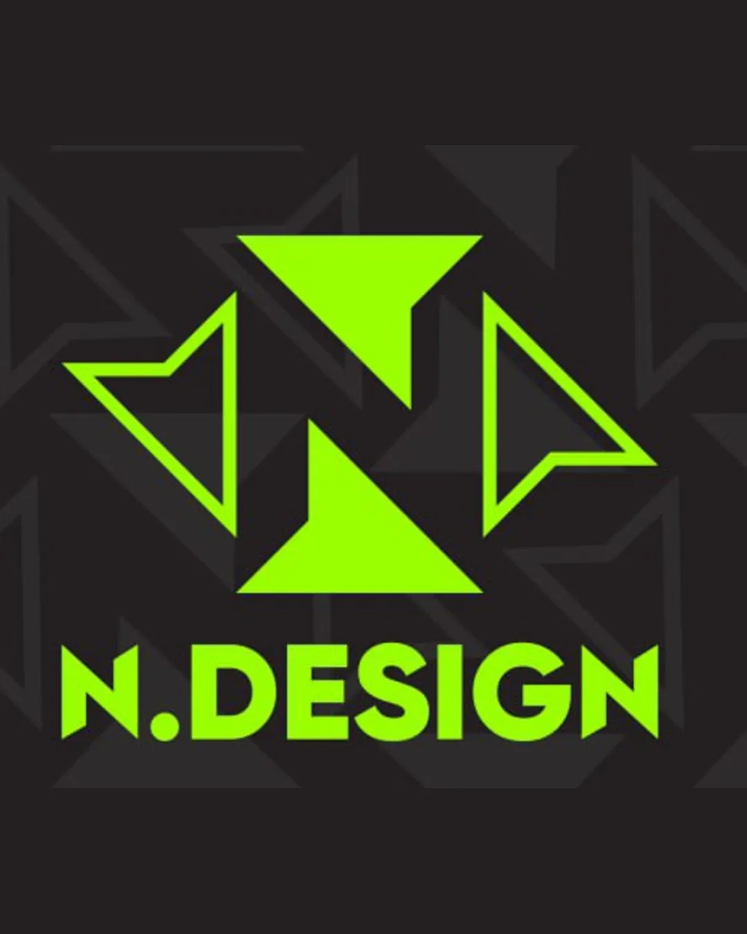 N Design Abstract Geometric Shapes Forming An N Like Emblem With Arrows And Triangles Combination Mark Design Modern Geometric Logo Review