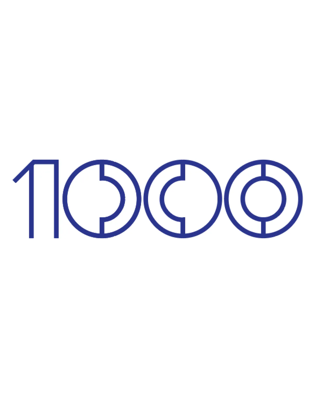 1000 Geometric Representation Of 1000 Using Circular Segmented Shapes For The Zeros Wordmark Lettermark General Minimalist Geometric Monoline Logo Review