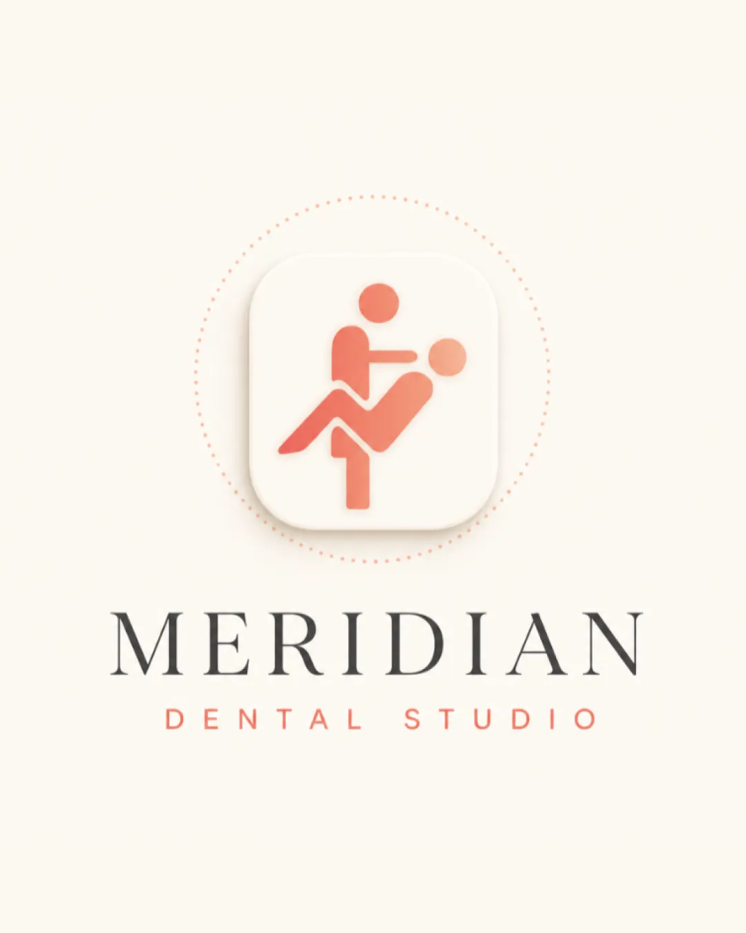 Meridian Dental Studio Minimalist Logo logo