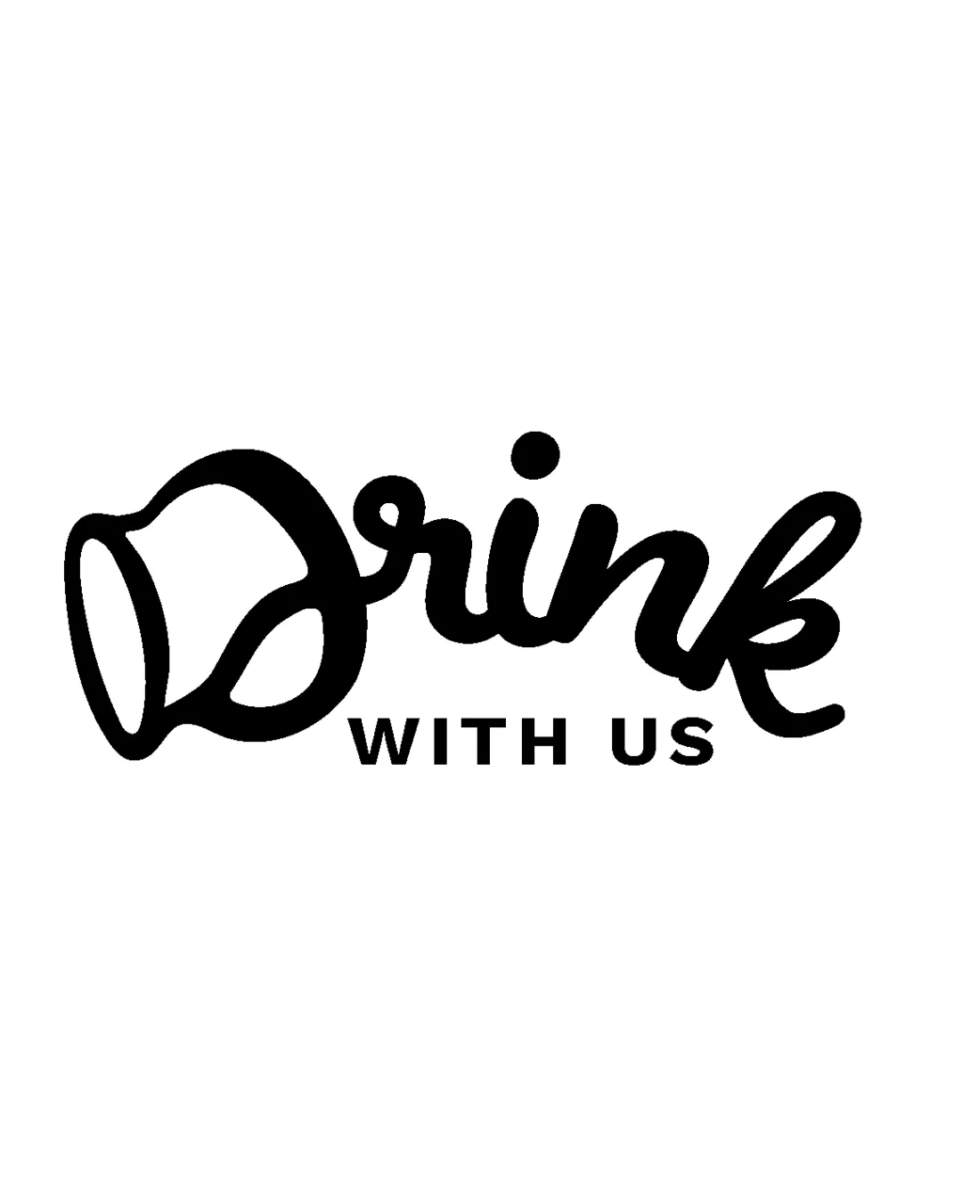 Drink WITH US logo review