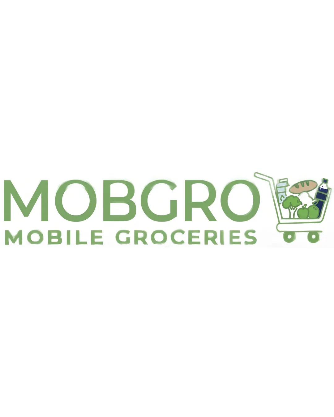 Mobgro Mobile Groceries Grocery Logo logo
