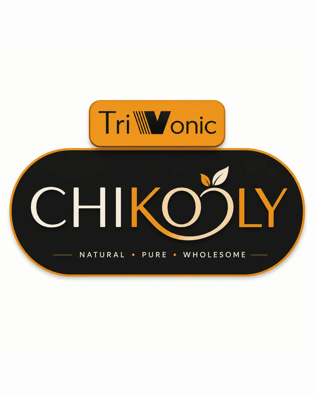 Trivonic Chikooly Natural Food Logo logo