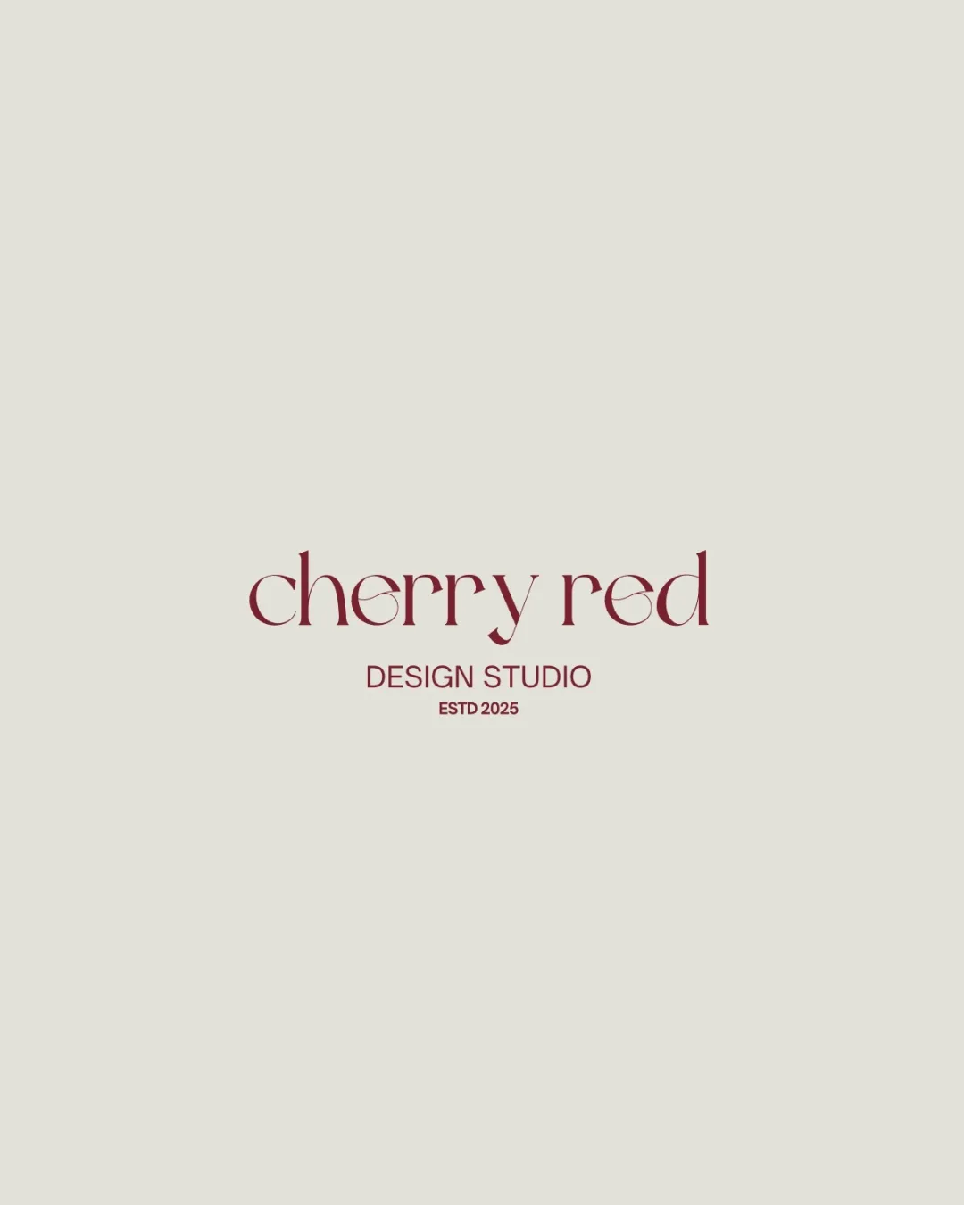 Cherry Red Studio Creative Logo logo