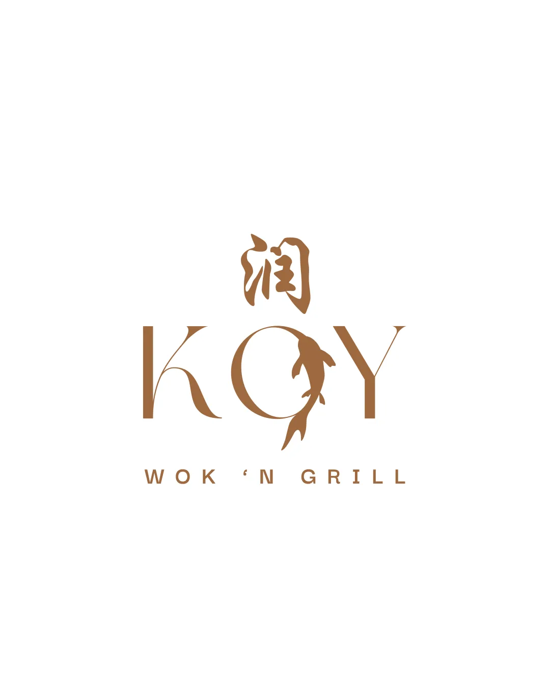 KOY WOK 'N GRILL logo review