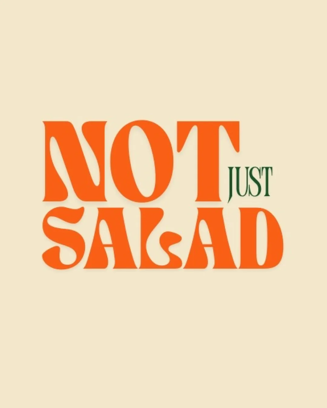 NOT JUST SALAD logo review