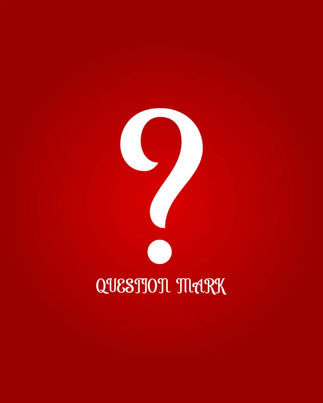 QUESTION MARK logo review