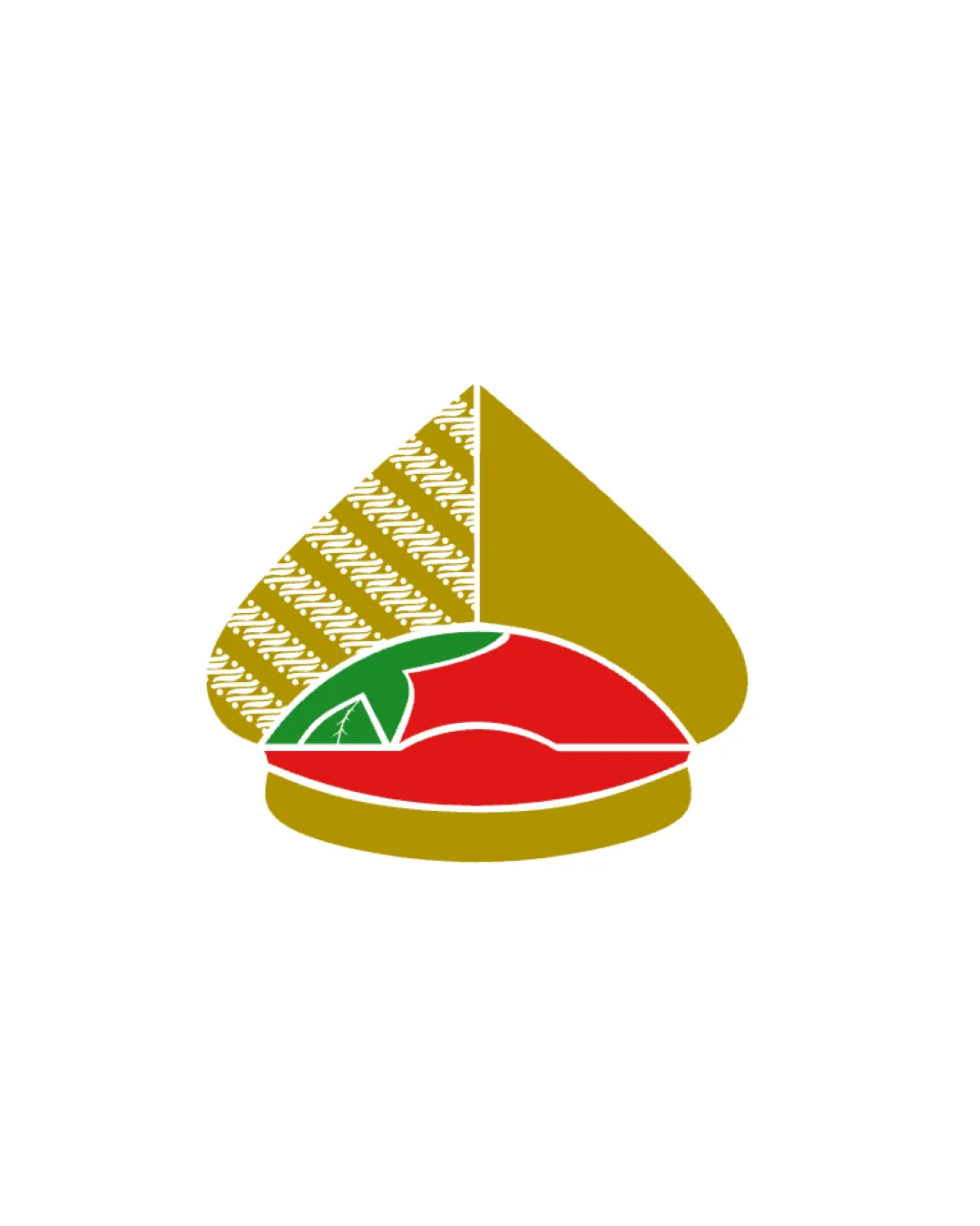 Minimalist Geometric Burger Leaf Logo logo