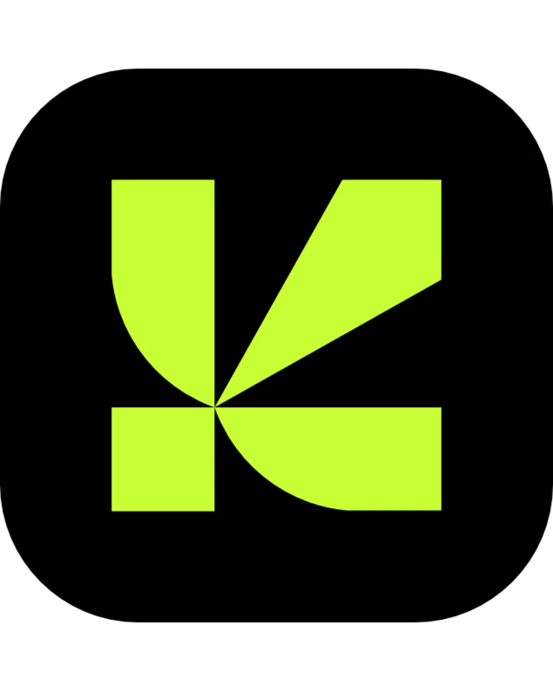 Bold Geometric Abstract Letterform Logo logo