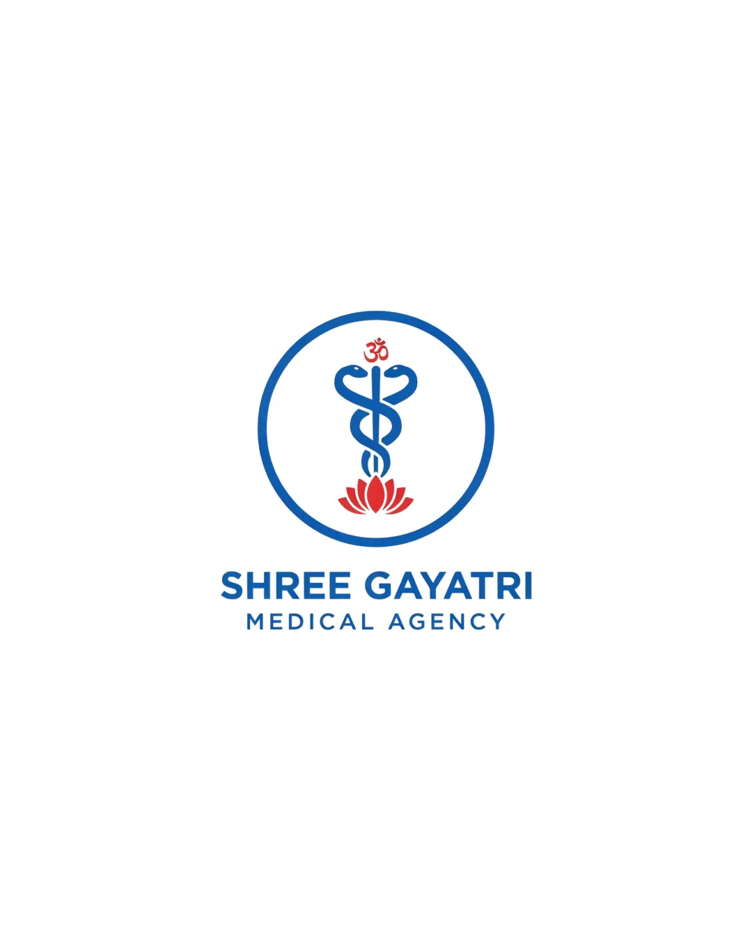 Shree Gayatri Medical Modern Logo logo