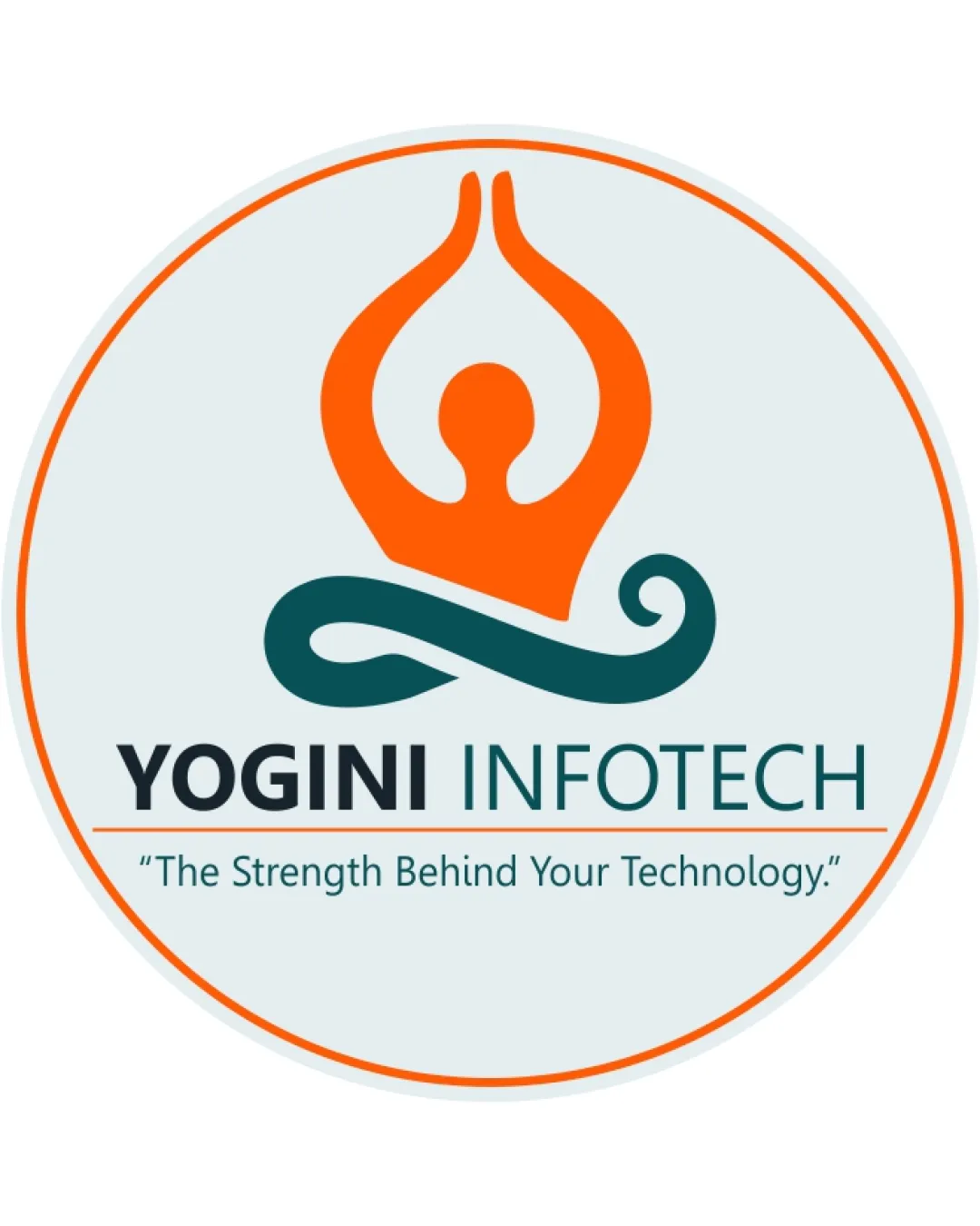 YOGINI INFOTECH "The Strength Behind Your Technolo.. logo review