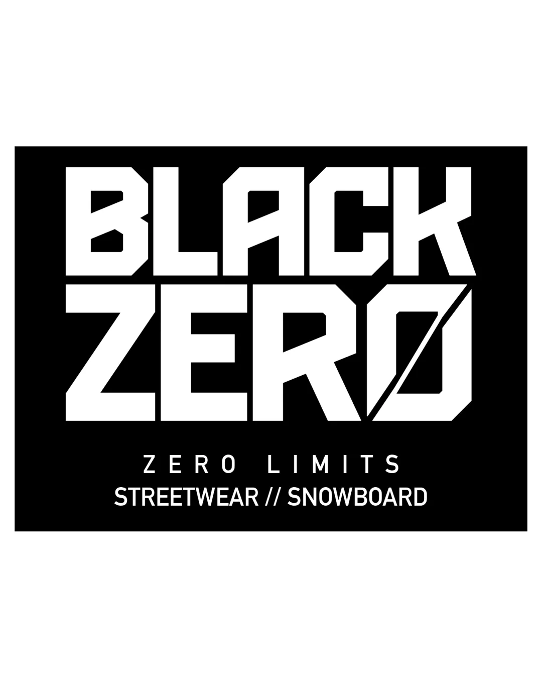 Black Zero Limits Streetwear Logo logo