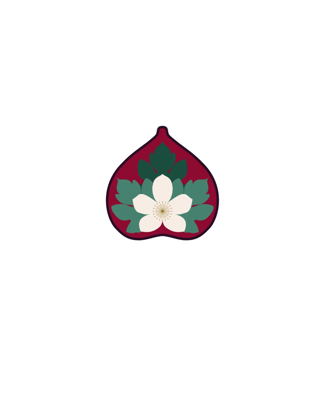 Modern Organic Fig Central Logo logo