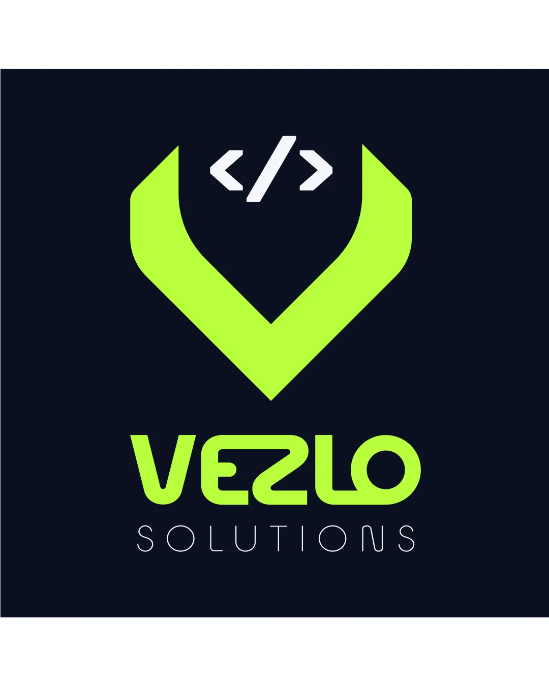 Vezlo Solutions Technology Logo Review logo