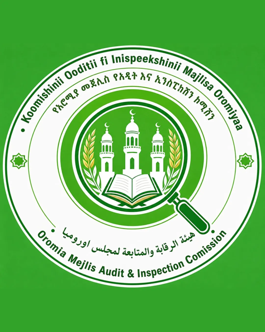 Koomishinii Ooditii Fi Government Logo logo