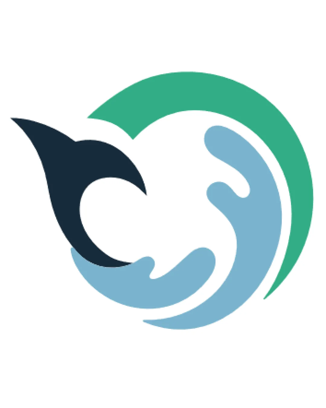 Modern Minimalist Fish Within Logo logo