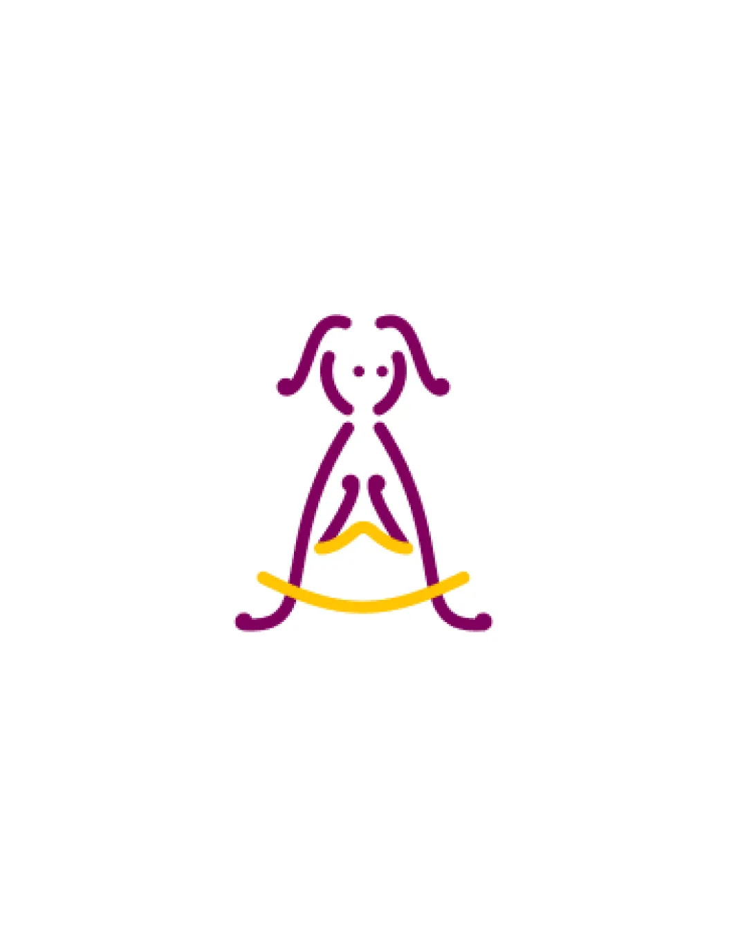 abstract girl formed by uterus and diya/diya flame.. logo review