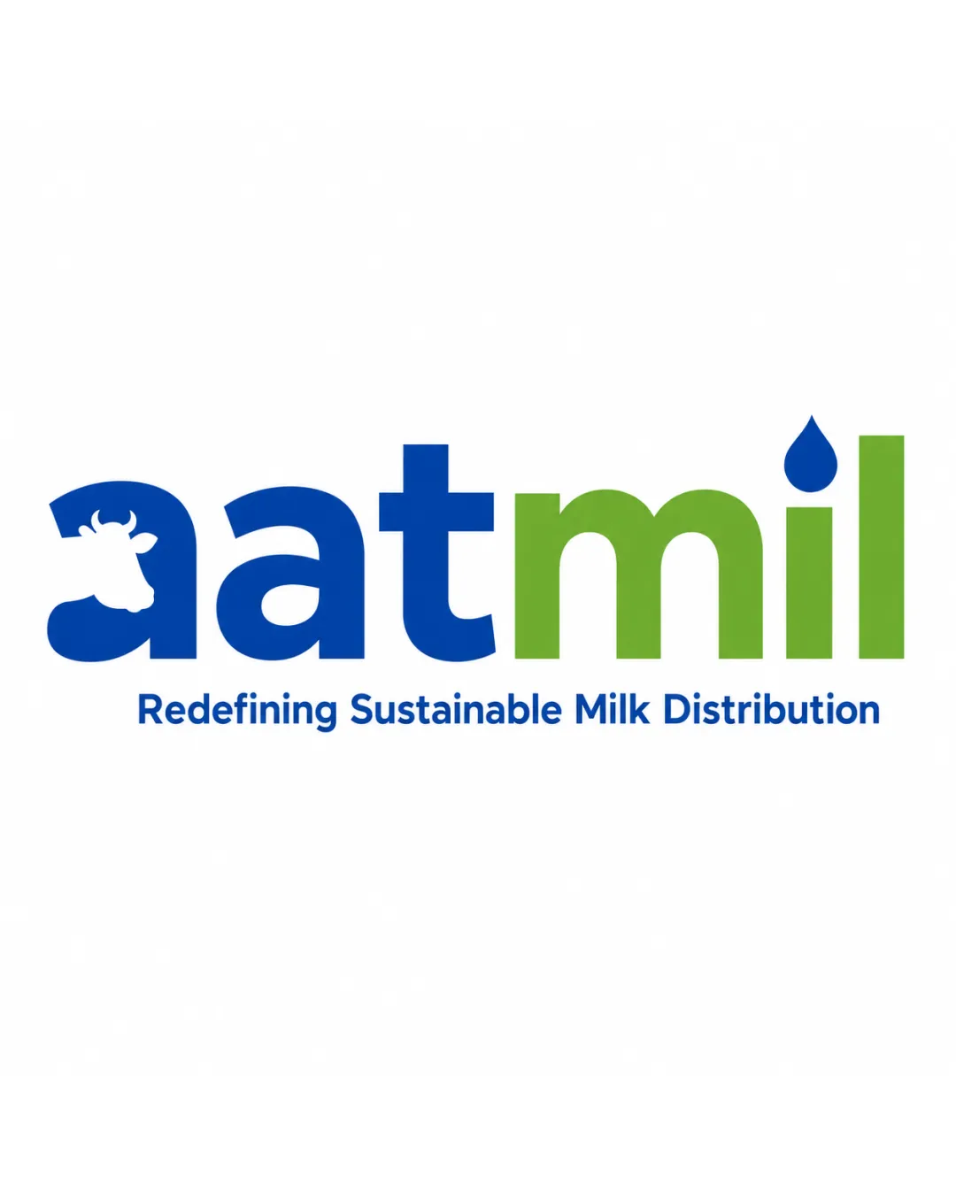 Aatmil Redefining Sustainable Dairy Logo logo