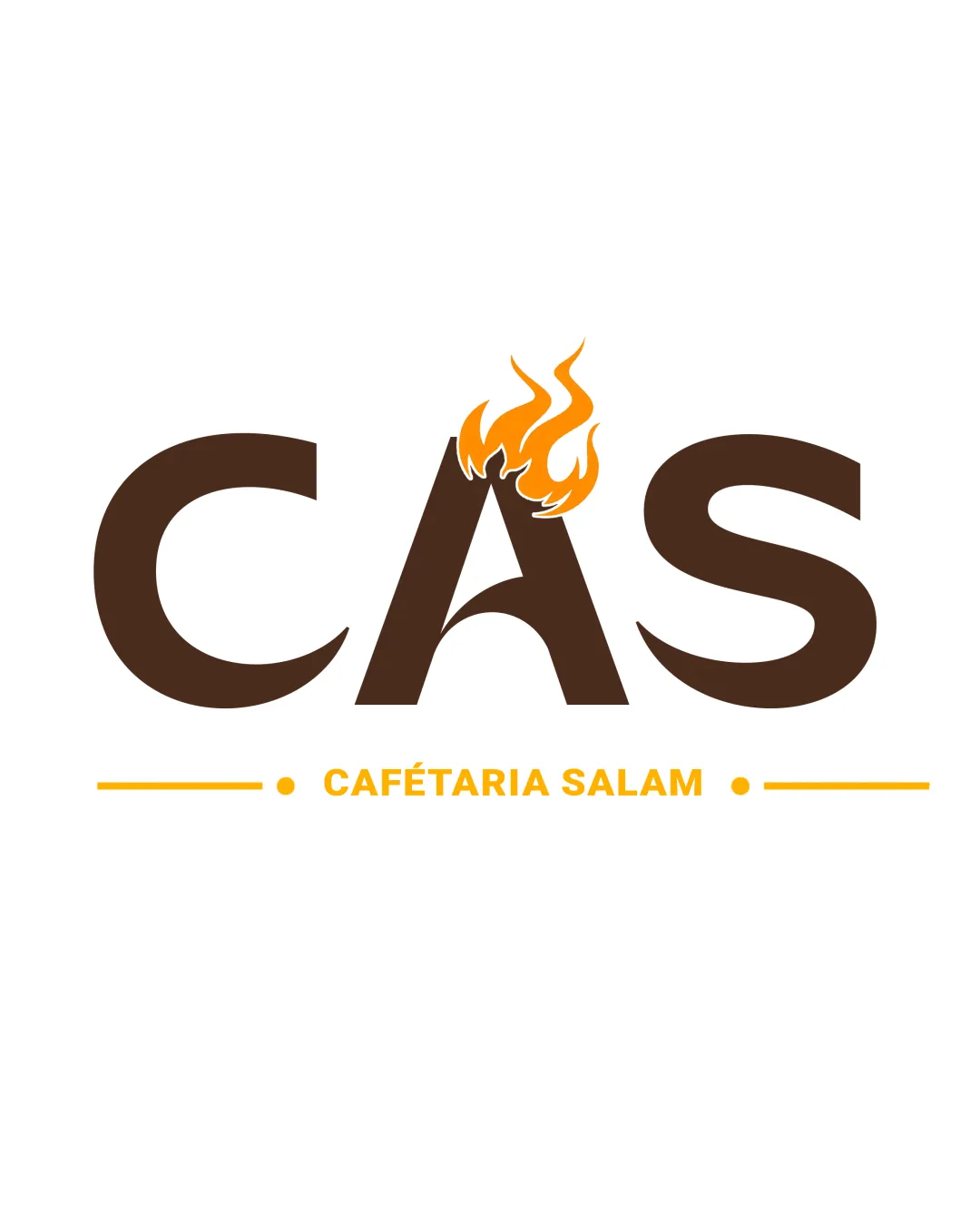 Cas Cafetaria Salam Food Logo logo