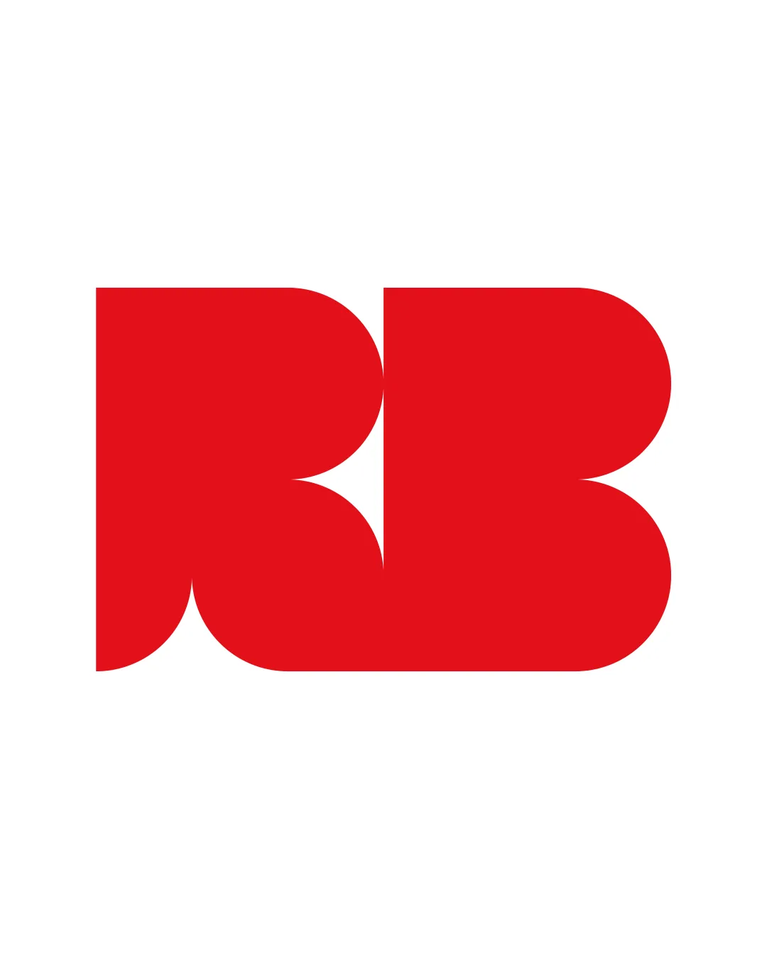 Geometric Modern Bold Rb Logo logo