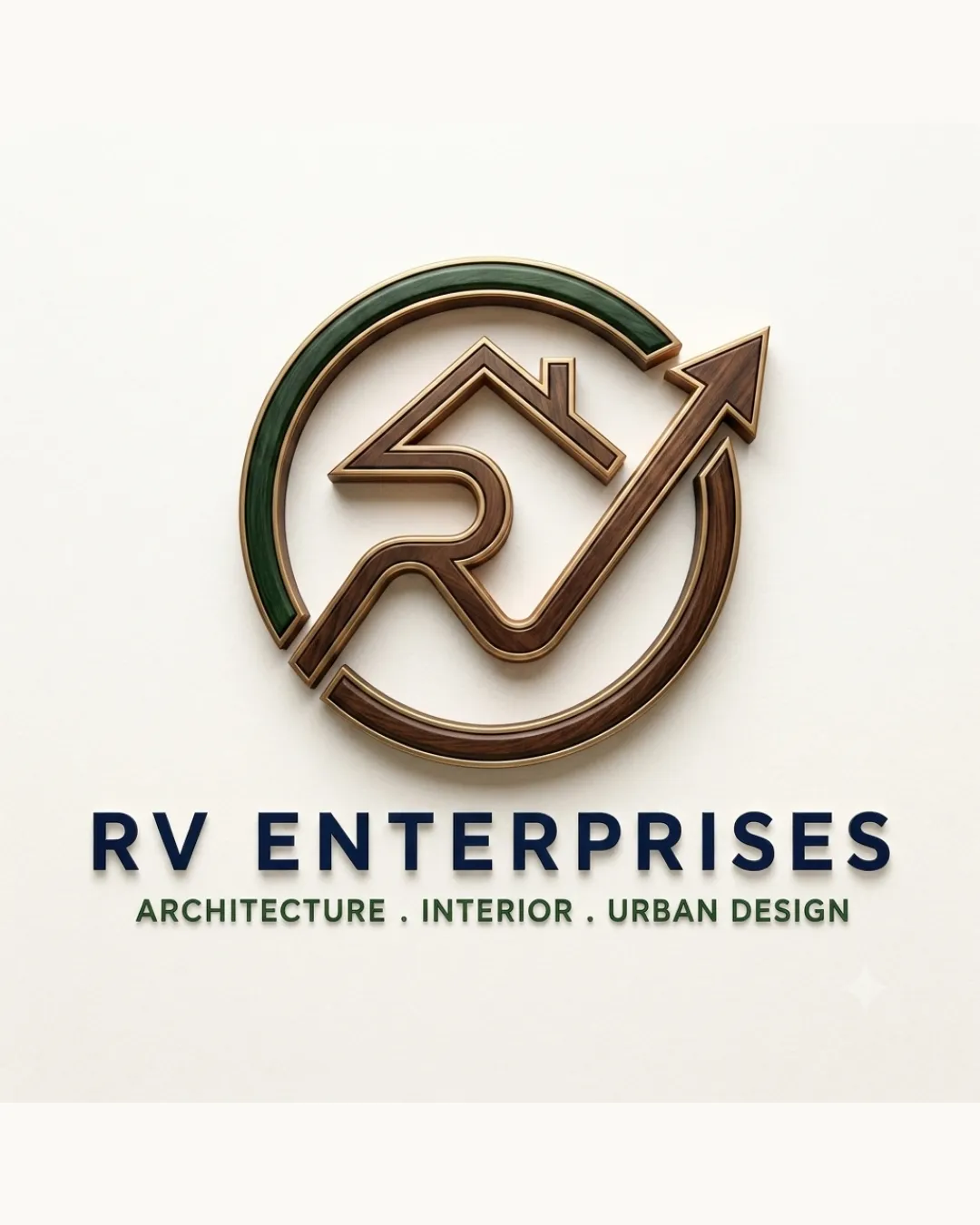 RV ENTERPRISES ARCHITECTURE . INTERIOR . URBAN DES.. logo review
