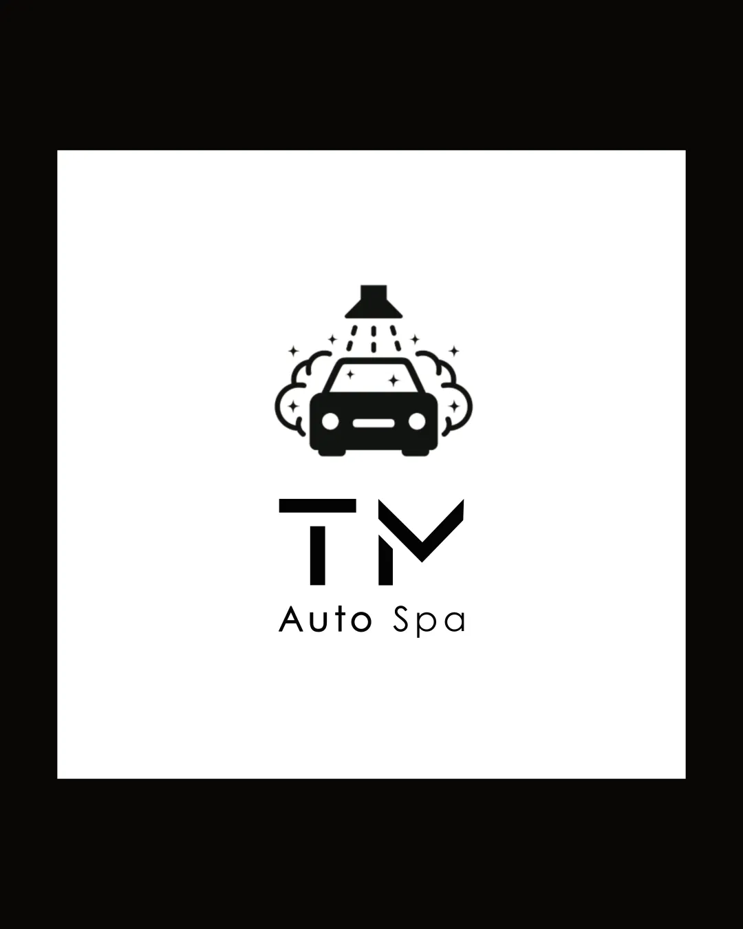 Tm Auto Spa Car Logo logo