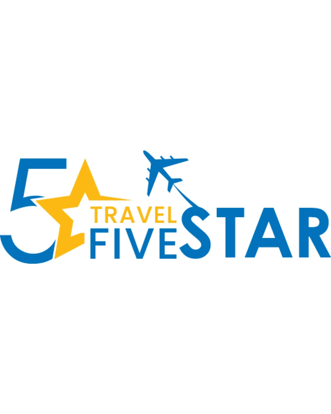 Travel Five Star Playful Logo logo