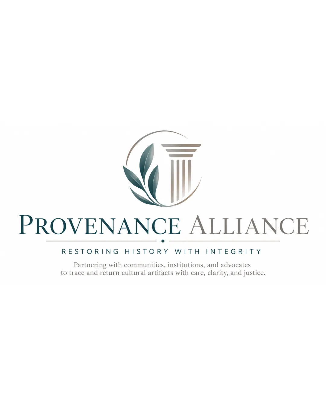 Provenance Alliance Restoring Art Logo logo