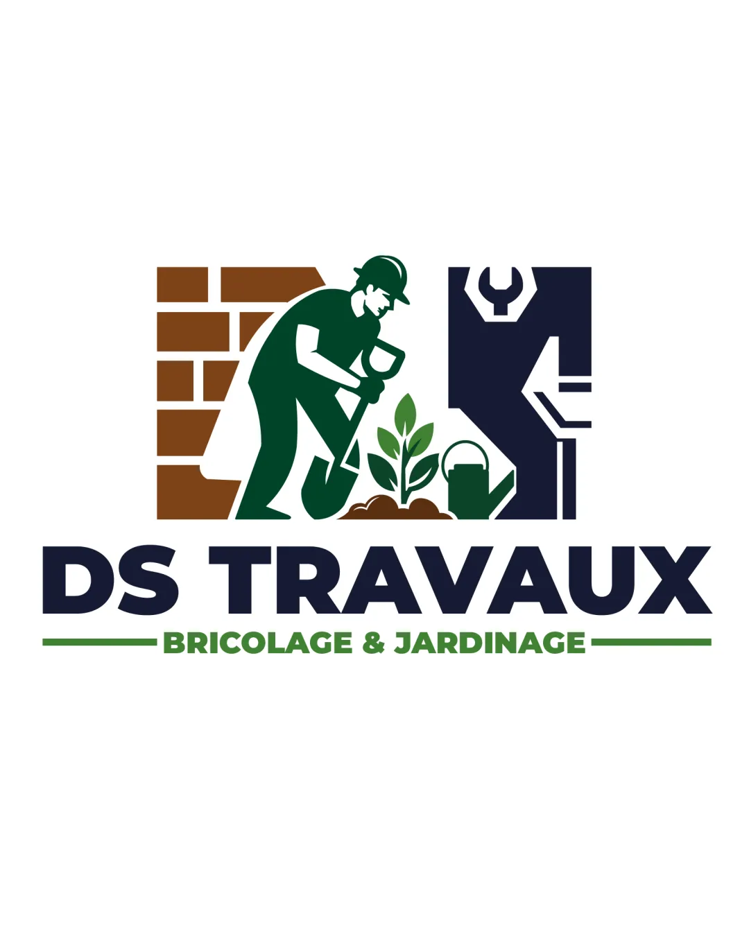 Ds Travaux Bricolage Home Logo logo