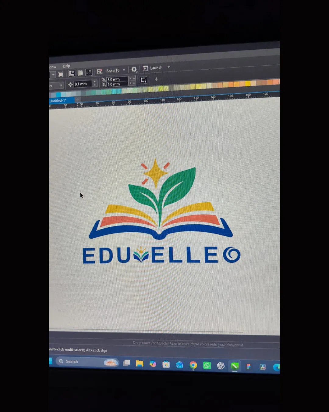 Eduvelleo Education Logo Review V08z61 logo