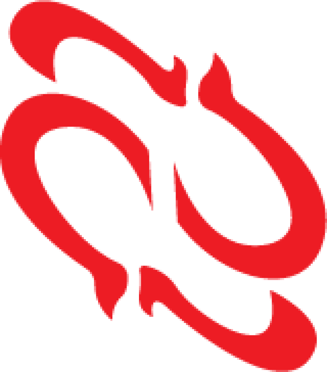 Bold Abstract Two Interlocking Logo logo