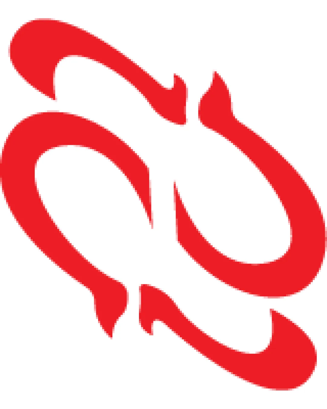 Bold Abstract Two Interlocking Logo logo