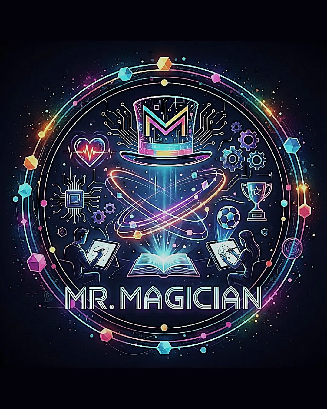 Mr Magician Education Logo Review logo
