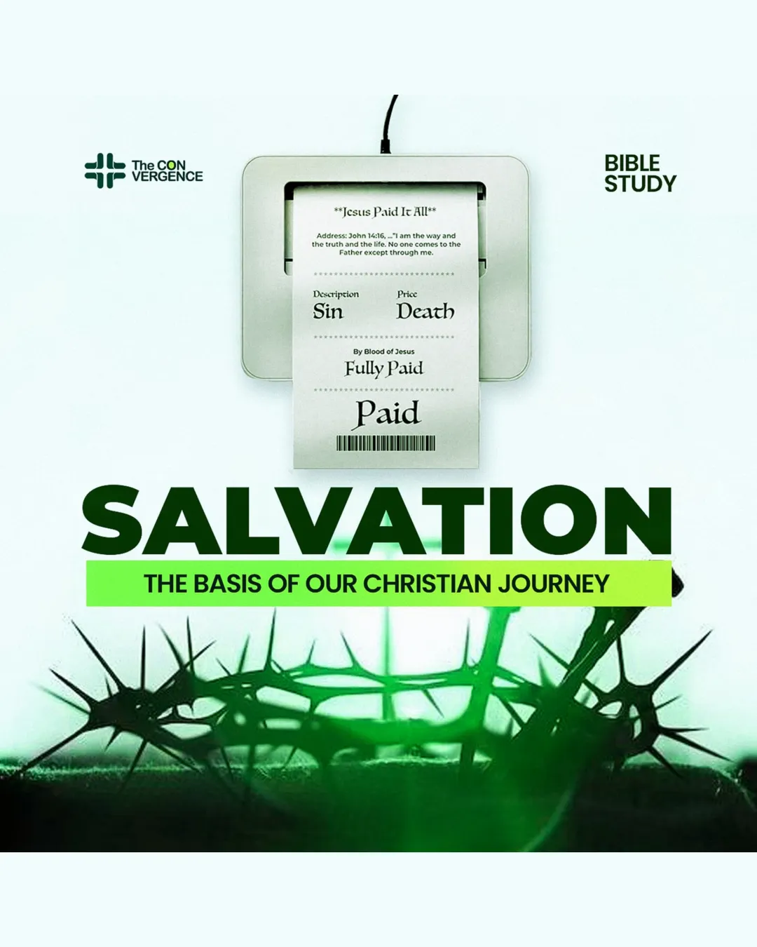 Con Vergence Bible Religious Logo logo