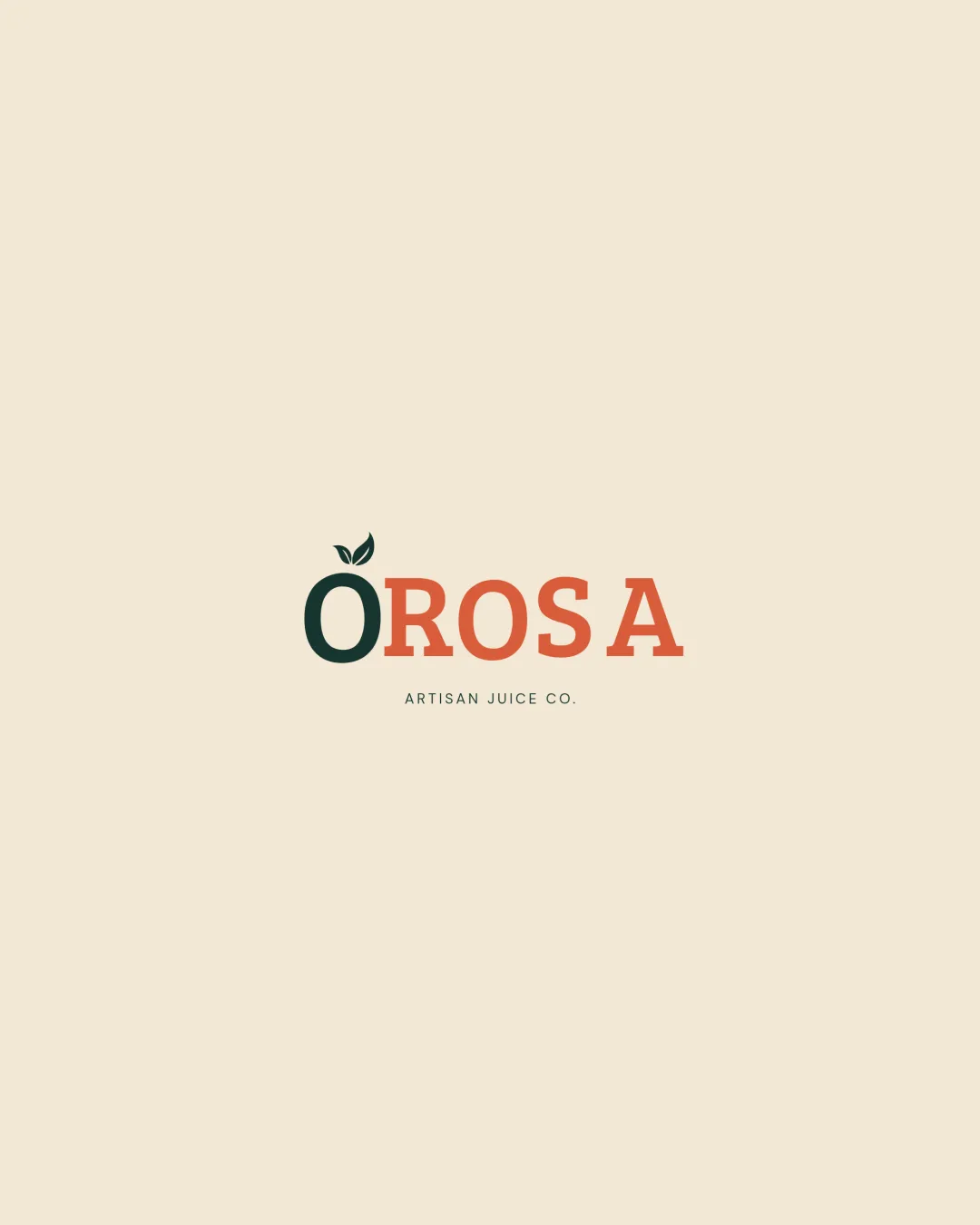 Orosa Artisan Juice Food Logo logo
