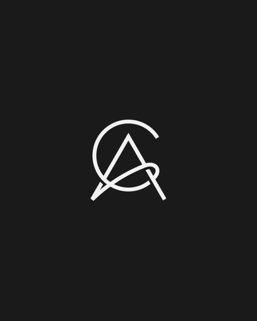 Modern Minimal Interlocking Using Logo logo