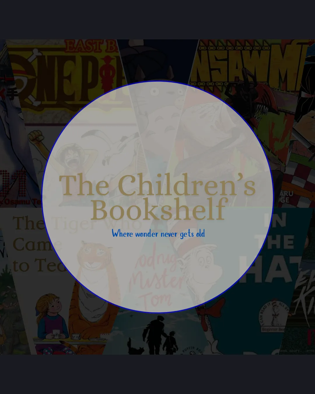 Children S Bookshelf Literature Logo logo