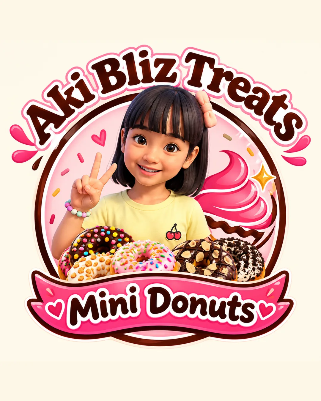 Aki Bliz Treats Mini Donuts logo