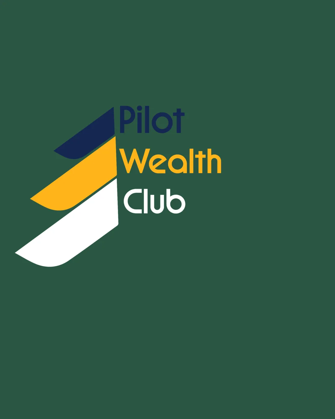 Pilot Wealth Club Finance Logo logo