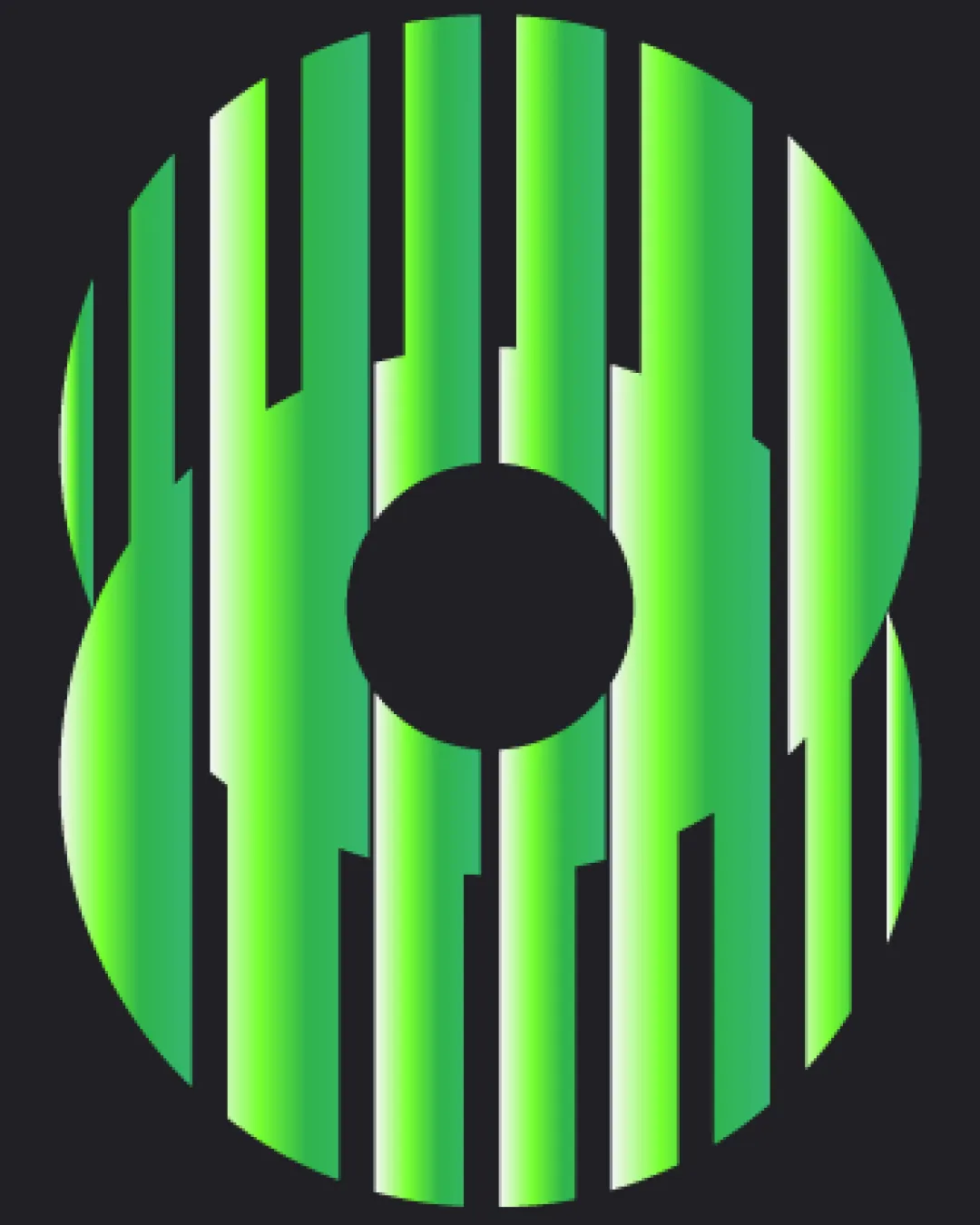 Futuristic Abstract Geometric Form Logo logo