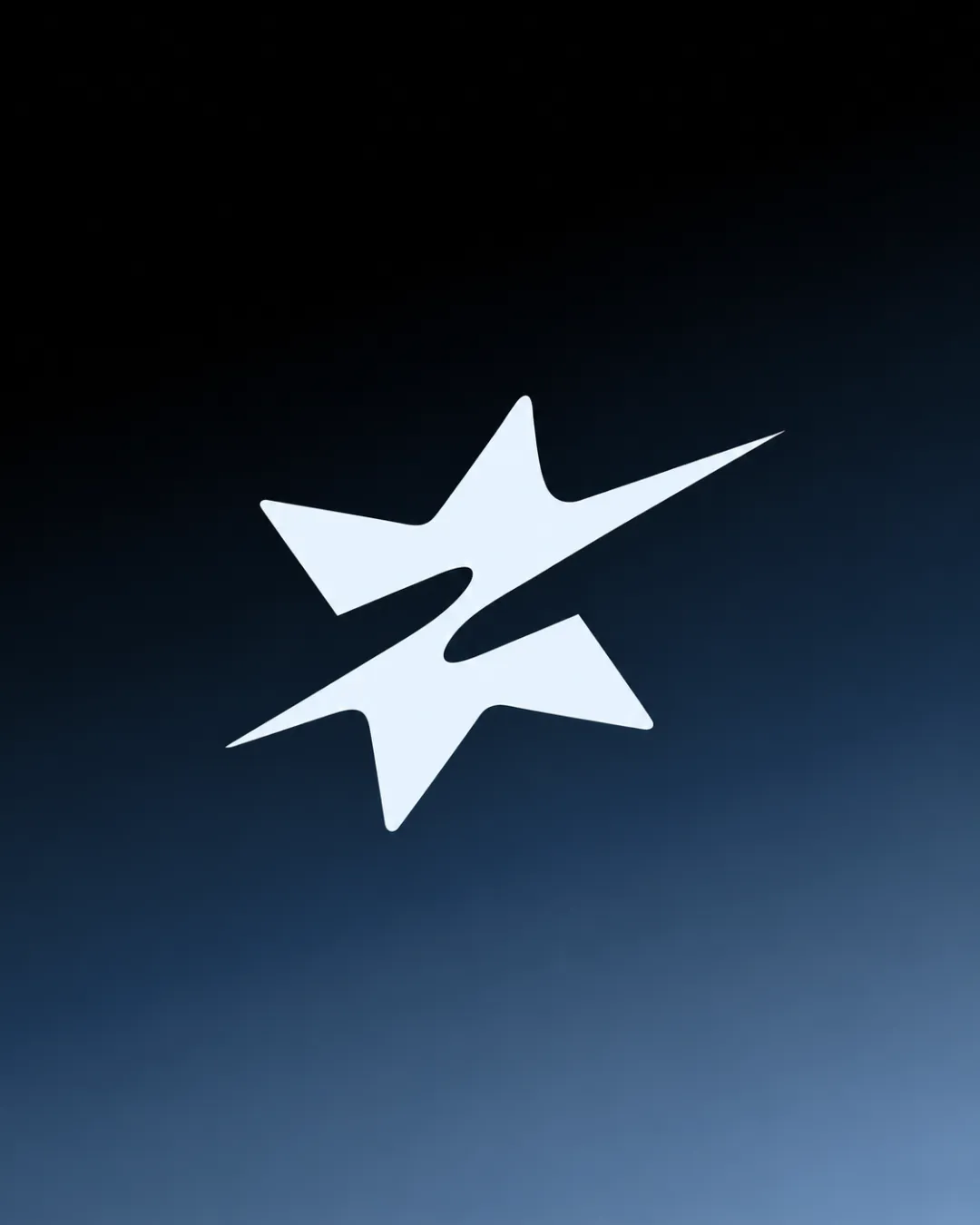Dynamic Abstract Star Diagonal Logo logo