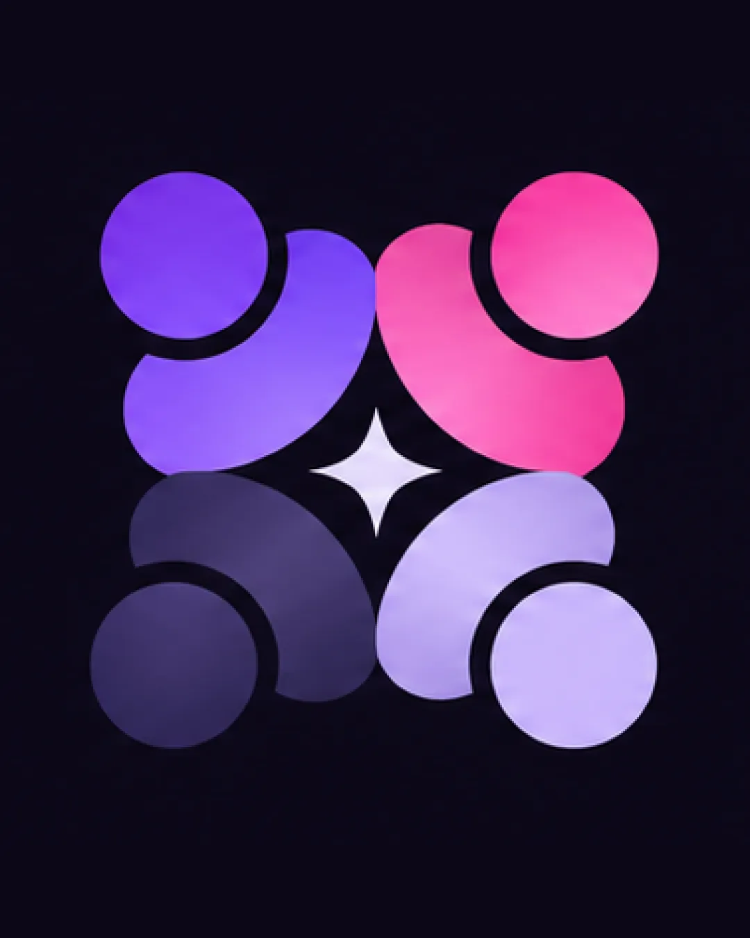 Modern Abstract Arrangement Two Logo logo