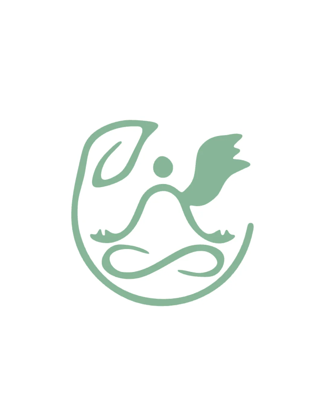 Abstract Minimal Human Figure Logo logo