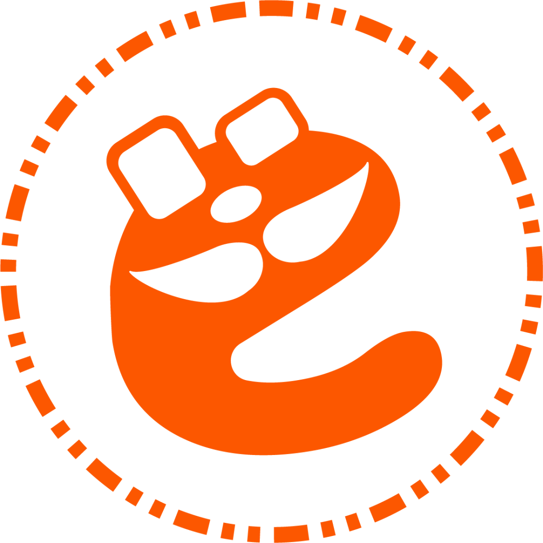 Cartoon Playful Cartoonish Orange Logo logo