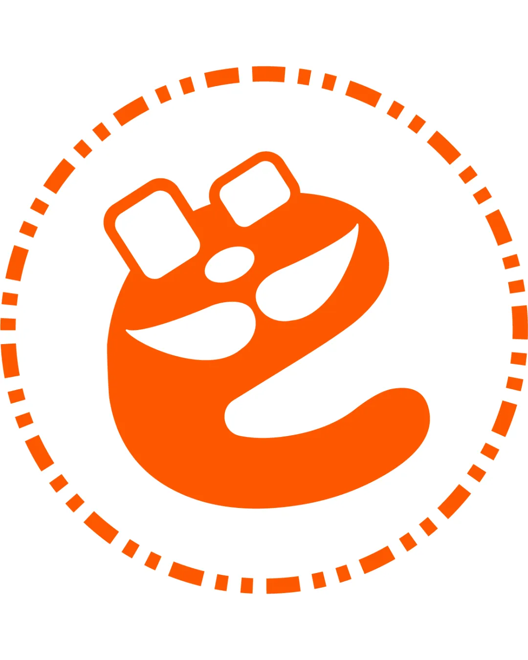 Cartoon Playful Cartoonish Orange Logo logo