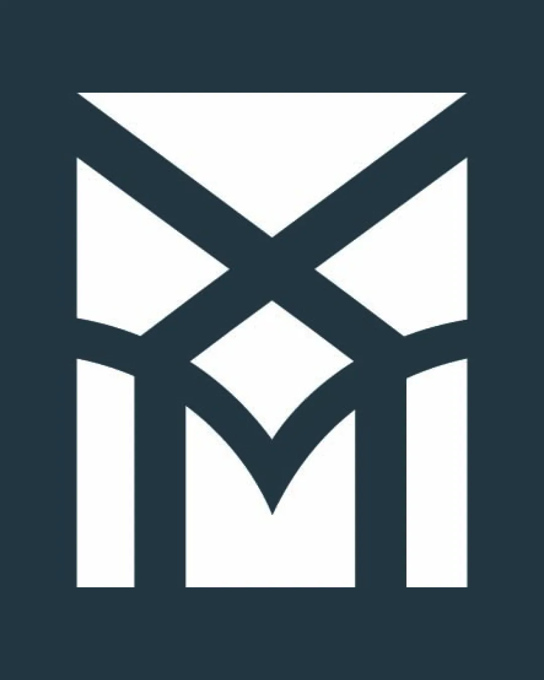 Geometric Minimal Monogram Resembling Logo logo